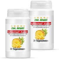 Produktbild von Dr. Hall Stoffwechsel-Kapseln mit Bromelain vegan 2er Pack