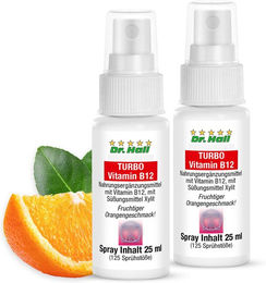 Dr. Hall TURBO Vitamin B12 Spray 2er Set vegan glutenfrei laktosefrei – Bild 1 von 1