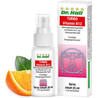 Produktbild von Dr. Hall TURBO Vitamin B12 Spray vegan glutenfrei laktosefrei
