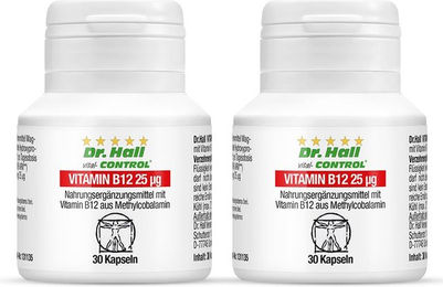 Dr. Hall Vitamin B12 25 µg Kapseln 2er Pack – Bild 1 von 1