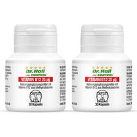Produktbild von Dr. Hall Vitamin B12 25 µg Kapseln 2er Pack