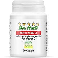 Produktbild von Dr. Hall Vitamin D3 800 I.E. Kapseln