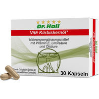 Produktbild von Dr. Hall VitE Kürbiskernöl mit Vitamin E Kapseln 30 Stück