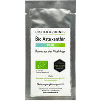 Produktbild von Dr. Heilbronner Bio Astaxanthin PUR Pulver vegan glutenfrei laktosefrei