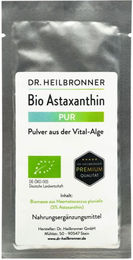 Dr. Heilbronner Bio Astaxanthin PUR Pulver vegan glutenfrei laktosefrei – Bild 1 von 2