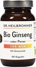 Dr. Heilbronner Bio Ginseng MEN Kapseln vegan glutenfrei laktosefrei 90 Stück – Bild 1 von 2