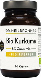 DR. HEILBRONNER Bio Kurkuma Kapseln vegan ohne Zusatzstoffe – Bild 1 von 2