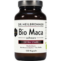 Produktbild von Dr. Heilbronner Bio Maca Schwarz Kapseln Hochdosiert Vegan 120 Kapseln