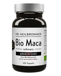 Dr. Heilbronner Bio Maca Schwarz Kapseln vegan ohne Zusatzstoffe 120 Stück – Bild 1 von 3