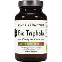 Produktbild von DR. HEILBRONNER Bio Triphala Kräuter-Komplex Kapseln vegan und ohne Zusatzstoffe 120 Stück