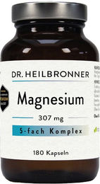 Dr. Heilbronner Magnesium 5-fach Komplex 180 Kapseln ohne Zusatzstoffe für Sportler – Bild 1 von 2