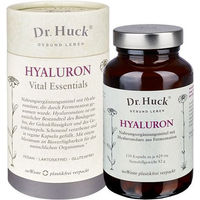 Produktbild von Dr. Huck Hyaluron Kapseln vegan laktosefrei und glutenfrei
