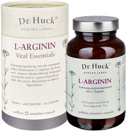 Dr. Huck L-Arginin Kapseln vegan laktosefrei und glutenfrei – Bild 1 von 2