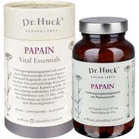 Produktbild von Dr. Huck Papain Kapseln vegan laktosefrei und glutenfrei