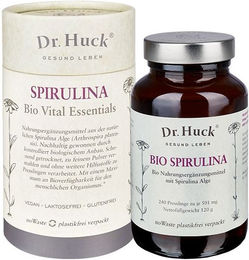 Dr. Huck Spirulina Bio Kapseln vegan glutenfrei laktosefrei – Bild 1 von 2