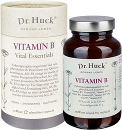 Dr. Huck Vitamin B Komplex Kapseln vegan laktosefrei und glutenfrei für Sportler – Bild 1 von 2