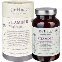 Produktbild von Dr. Huck Vitamin B Komplex Kapseln vegan laktosefrei und glutenfrei für Sportler
