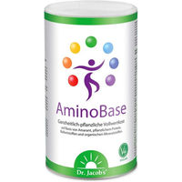 Produktbild von Dr. Jacob's AminoBase EAA Protein Pulver vegan glutenfrei 345 g neutral