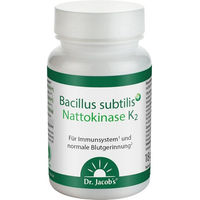 Produktbild von Dr. Jacob's Bacillus subtilis plus Nattokinase-Enzym Vitamin K2 vegan Kapseln 60 Stück