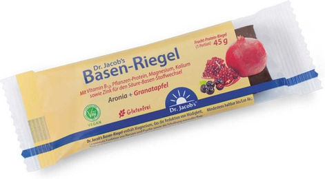 Dr. Jacob's Basen-Riegel Granatapfel Proteinriegel vegan mit Vitamin B12 45 g – Bild 1 von 1
