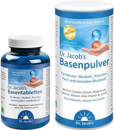 Dr. Jacob's Basen-Set mit Basentabletten und Basenpulver Mineralstoff-Komplex Citrat – Bild 1 von 1