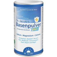 Produktbild von Dr. Jacob's Basenpulver plus Kalium Magnesium Calcium Citrat Zitrone vegan zuckerfrei 300 g