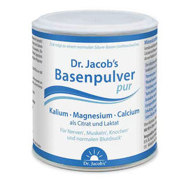 Dr. Jacob's Basenpulver pur Basen-Citrat-Laktat mit Mineralstoff-Komplex vegan zuckerfrei ohne Zusatzstoffe – Bild 1 von 1