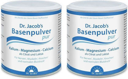 Dr. Jacob's Basenpulver pur Mineralstoff-Komplex mit Citrat und Lactat vegan und zuckerfrei – Bild 1 von 1