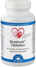 Dr. Jacob's Blutdruck-Tabletten mit Kalium und Magnesium vegan glutenfrei laktosefrei 126 Stück – Bild 1 von 2