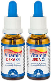 Dr. Jacob's DEKA Öl Vitamin D3 K2 A E 800 IE Tropfen vegetarisch 640 Tropfen – Bild 1 von 1