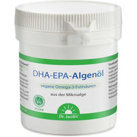Produktbild von Dr. Jacob's DHA-EPA-Algenöl Kapseln Omega-3-Fettsäuren vegan 60 Stück