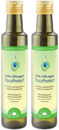 Dr. Jacob's DHA + EPA Omega-3-Fettsäuren Algenöl mit TocoProtect vegan 250 ml – Bild 1 von 1
