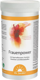 Dr. Jacob's Frauenpower Frucht-Getränkepulver mit Phytoöstrogenen und Kräuter-Komplex, vegan, 333 g – Bild 1 von 1