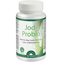 Produktbild von Dr. Jacob's Jod-Probio mit Selen, Vitamin B12 und Milchsäurebakterien, vegane Kapseln