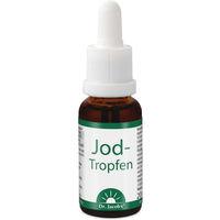 Produktbild von Dr. Jacob's Jod Tropfen mit Kaliumjodid 150 mcg 20 ml 400 Tropfen vegan für Erwachsene, Schwangere und Stillende