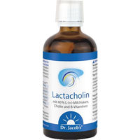 Produktbild von Dr. Jacob's LactaCholin Cholin und Vitamin-B-Komplex Tropfen vegan laktosefrei zuckerfrei 100 ml
