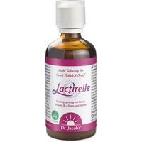 Produktbild von Dr. Jacob's Lactirelle Milchsäure-Cassis-Konzentrat mit Eisen und Vitamin B12, zuckerfrei und ohne Zusatzstoffe, Flüssig
