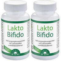 Produktbild von Dr. Jacob's LaktoBifido Darmflora-Kapseln mit Milchsäurebakterien glutenfrei 180 Kapseln