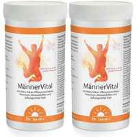 Produktbild von Dr. Jacob's MännerVital Maca Arginin Kräuter-Komplex Pulver vegetarisch und zuckerfrei für Männer
