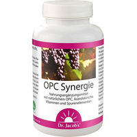 Produktbild von Dr. Jacob's OPC Synergie Traubenkernextrakt mit Acerola und Grünem Tee Vegan Kapseln 120 Stück