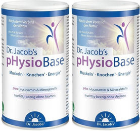 Dr. Jacob's pHysioBase Citrat-Basenpulver Beeren-Mix mit Kalium, Magnesium, Calcium und Glucosamin vegan – Bild 1 von 1