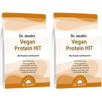 Produktbild von Dr. Jacob's Vegan Protein HIT Mehrkomponenten Proteinpulver mit Kreatin und Enzymen vegan zuckerfrei glutenfrei ohne Zusatzstoffe