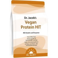 Produktbild von Dr. Jacob's Vegan Protein HIT Mehrkomponenten Proteinpulver mit Kreatin und Enzymen, zuckerfrei, 1000 g