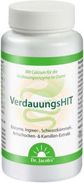 Dr. Jacob's Verdauungshit Multi-Enzym-Komplex und Kräuter-Komplex Tabletten vegan 90 Stück – Bild 1 von 1