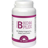 Produktbild von Dr. Jacob's Vitamin B-Komplex Kapseln vegan für Schwangere und Stillende 120 Kapseln