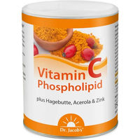 Produktbild von Dr. Jacob's Vitamin-C-Phospholipid Pulver mit Hagebutte und Acerola vegan 150 g