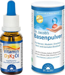Dr. Jacob's Vitamin D3 K2 Öl und Basenpulver Original Set – Bild 1 von 1