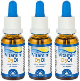 Dr. Jacob's Vitamin D3 Öl 800 IE vegetarische Tropfen 640 Stück – Bild 1 von 1