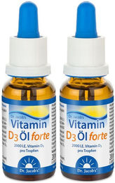 Dr. Jacob's Vitamin D3 Öl forte 2000 IE hochdosiert vegetarische Tropfen – Bild 1 von 1
