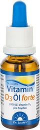 Dr. Jacob's Vitamin D3 Öl forte hochdosiert 2000 IE vegetarische Tropfen 20 ml – Bild 1 von 2